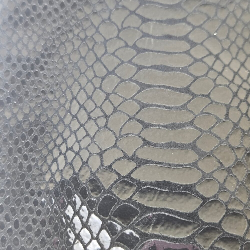 Michael Kors Black Patent Python Embossed Laptop … - image 3